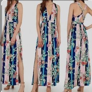 Express Blue Floral Dress